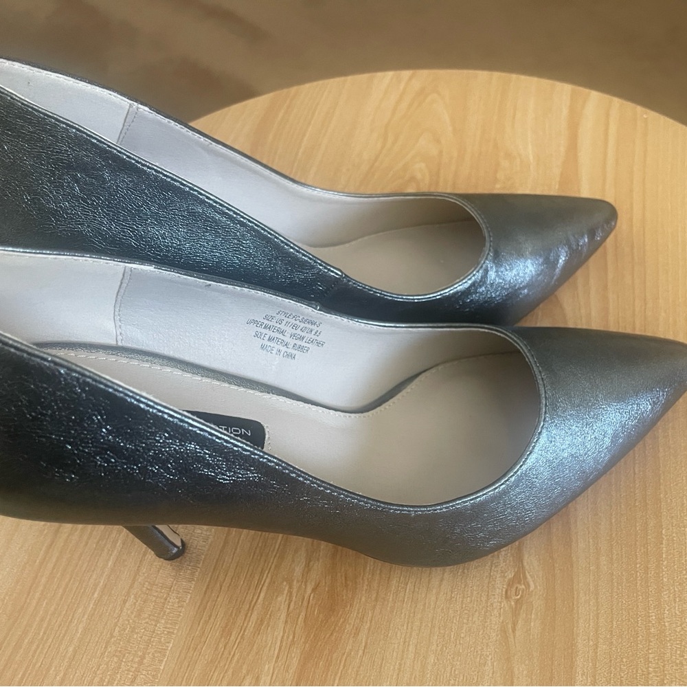 Elegant, New, Silver Metallic Heels from French Connection